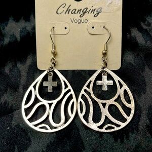 Teardrop Silver Earrings